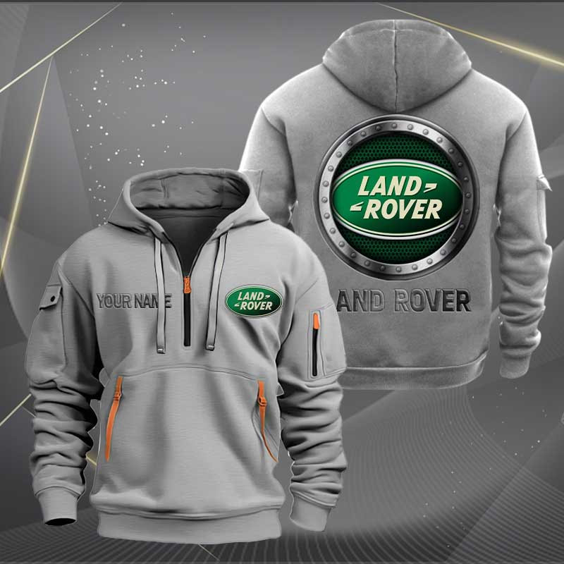Sportswearmerch Land-Rover Car Personalized Half Zip Hoodie For Fan