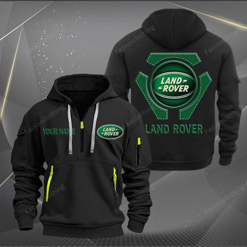Sportswearmerch Land-Rover Car Personalized Half Zip Hoodie For Fan