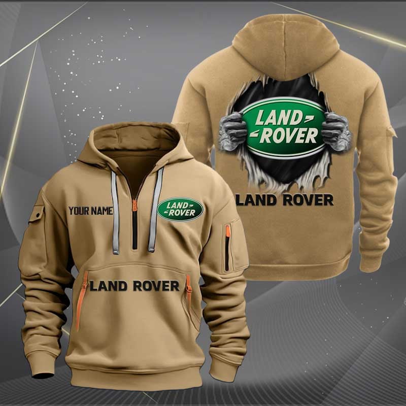 Sportswearmerch Land-Rover Car Personalized Half Zip Hoodie For Fan