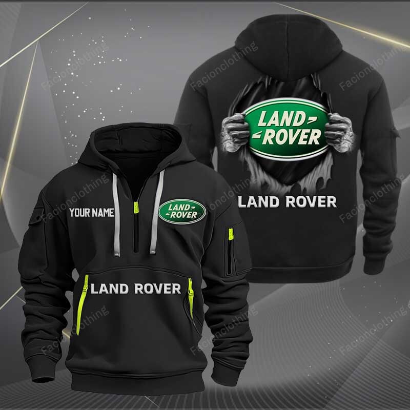 Sportswearmerch Land-Rover Car Personalized Half Zip Hoodie For Fan