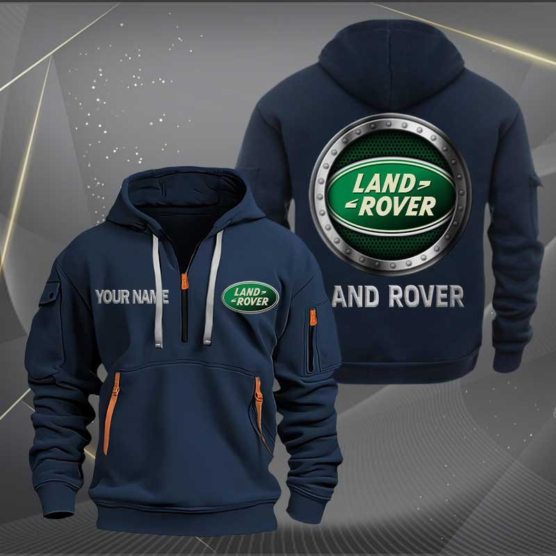Sportswearmerch Land-Rover Car Personalized Half Zip Hoodie For Fan