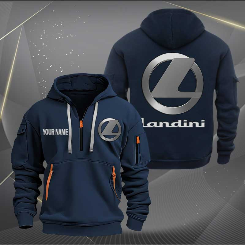 Sportswearmerch Landini Car Personalized Half Zip Hoodie For Fan