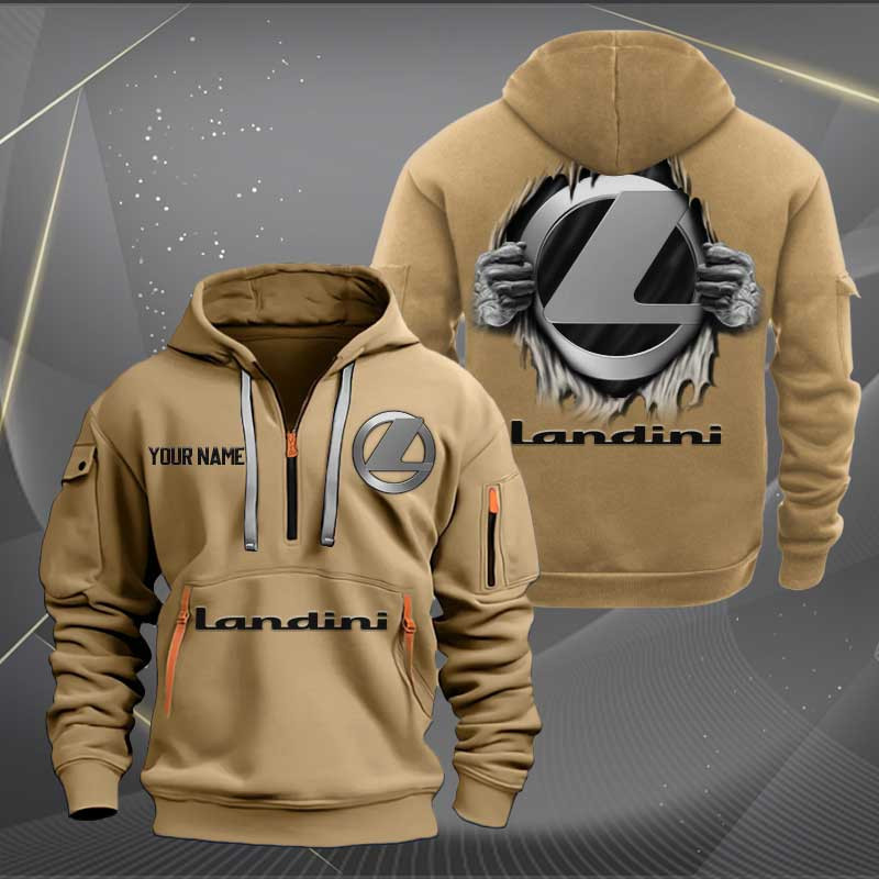 Sportswearmerch Landini Car Personalized Half Zip Hoodie For Fan