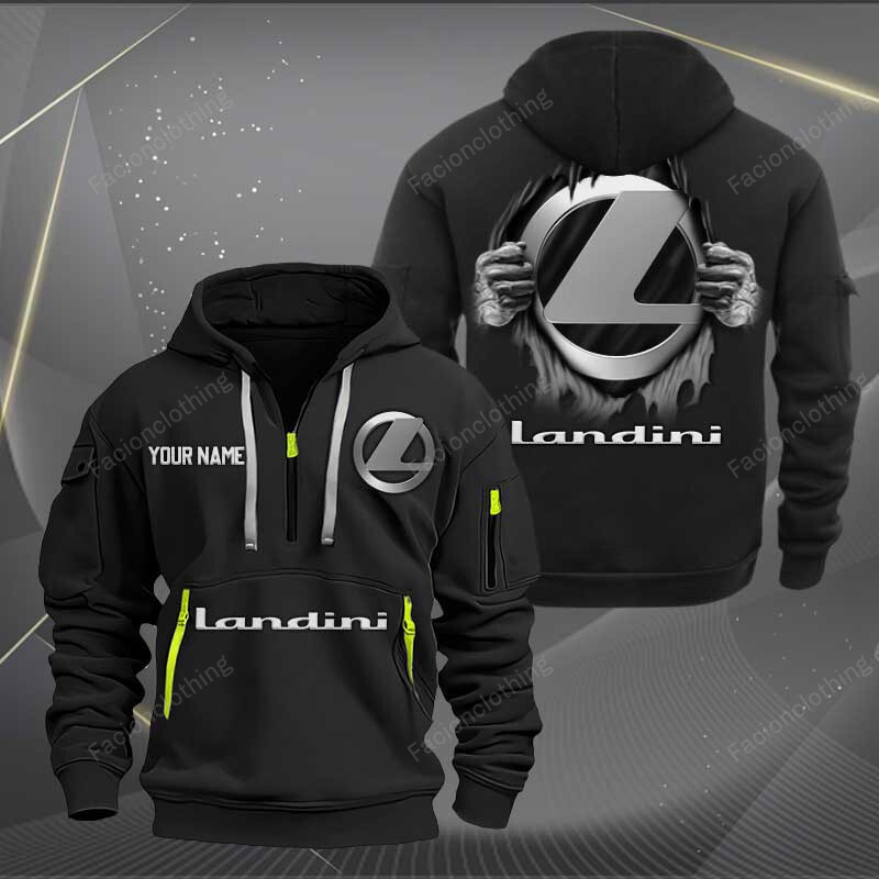 Sportswearmerch Landini Car Personalized Half Zip Hoodie For Fan