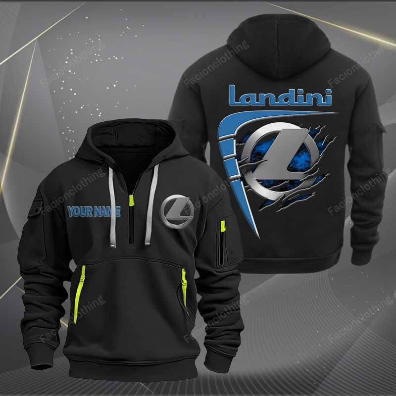 Sportswearmerch Landini Tractor Personalized Half Zip Hoodie For Fan