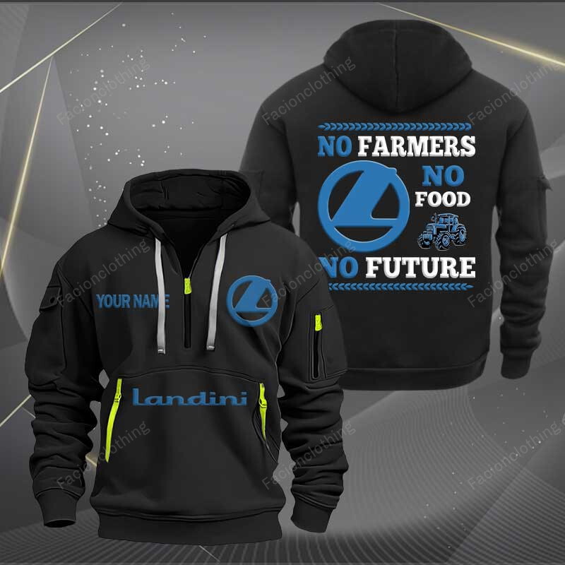 Sportswearmerch Landini Tractor Personalized Half Zip Hoodie For Fan