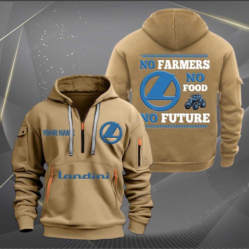 Sportswearmerch Landini Tractor Personalized Half Zip Hoodie For Fan