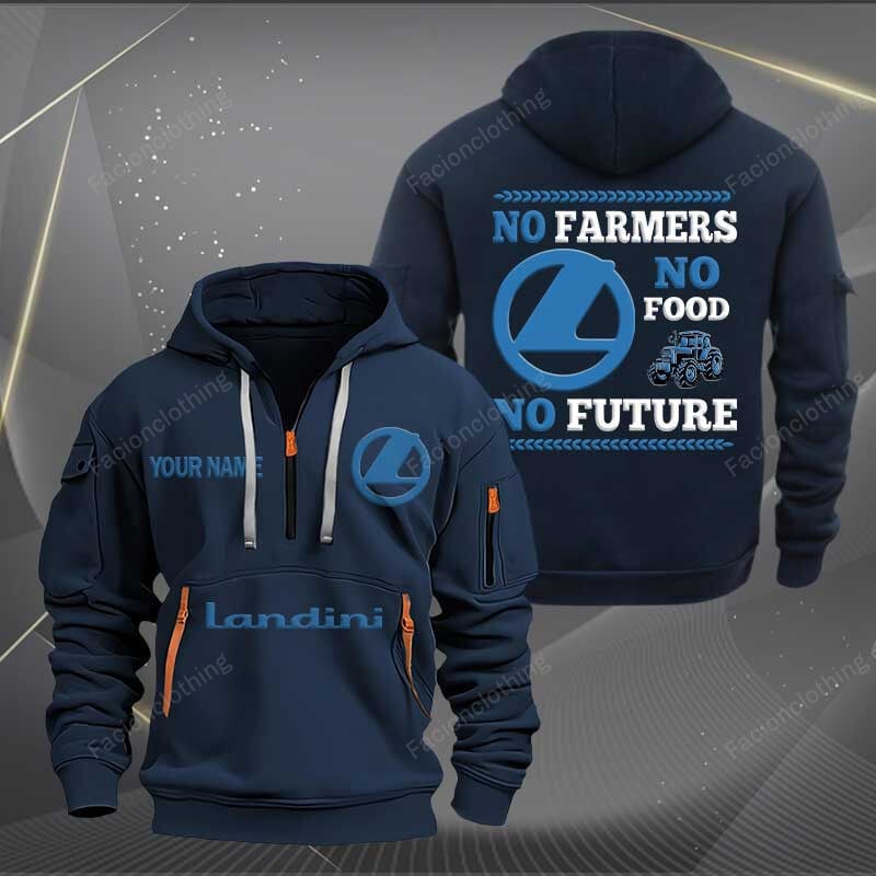 Sportswearmerch Landini Tractor Personalized Half Zip Hoodie For Fan