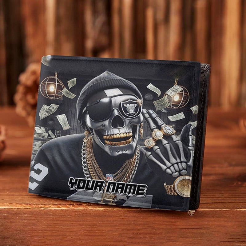Sportswearmerch Las Vegas Raiders NFL Folded Wallet Perfect Gift For Fan