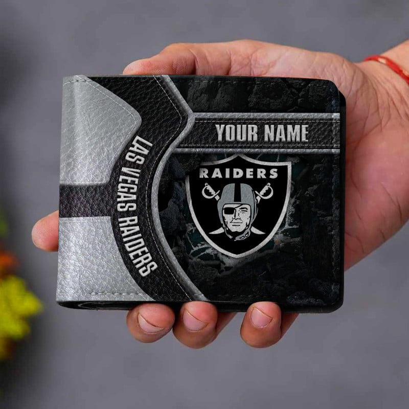 Sportswearmerch Las Vegas Raiders NFL Men Folded Wallet Gift For Fans