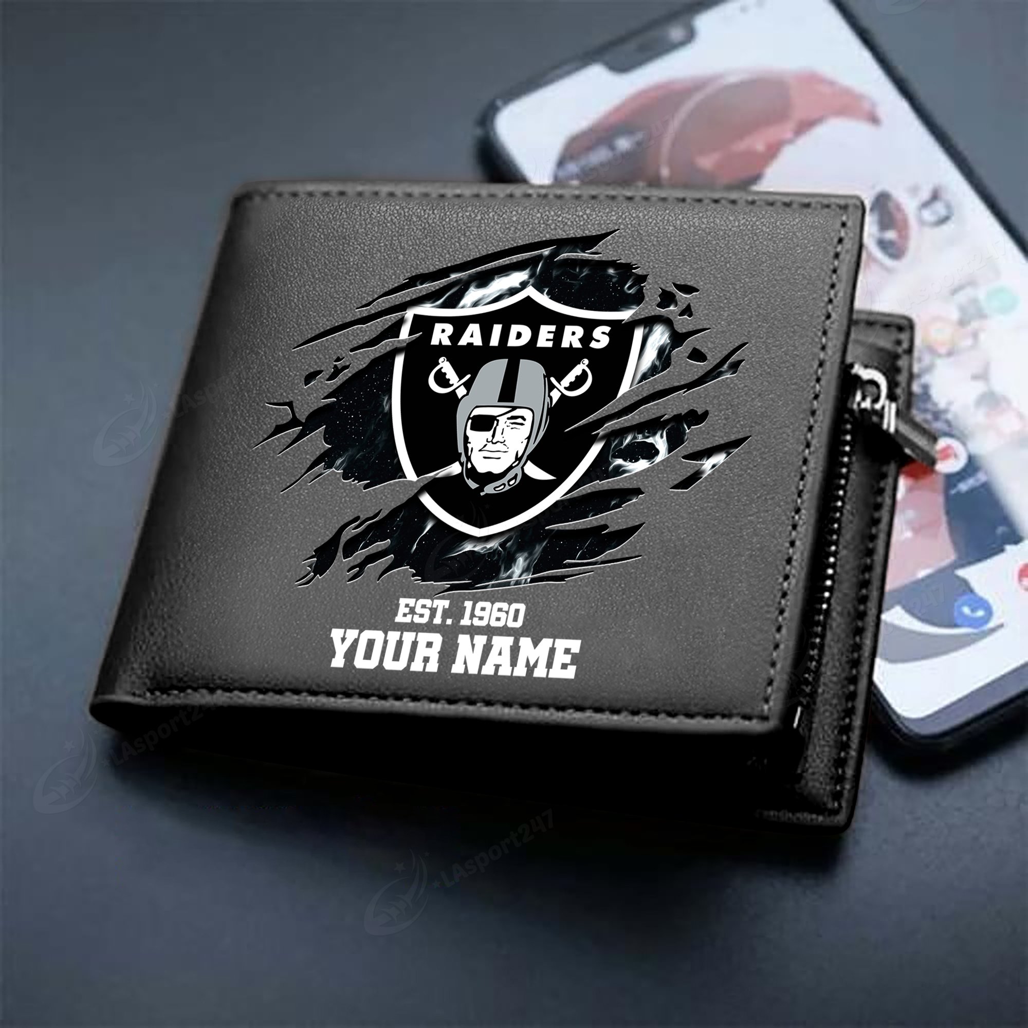 Sportswearmerch Las Vegas Raiders NFL Men Wallet For Fan