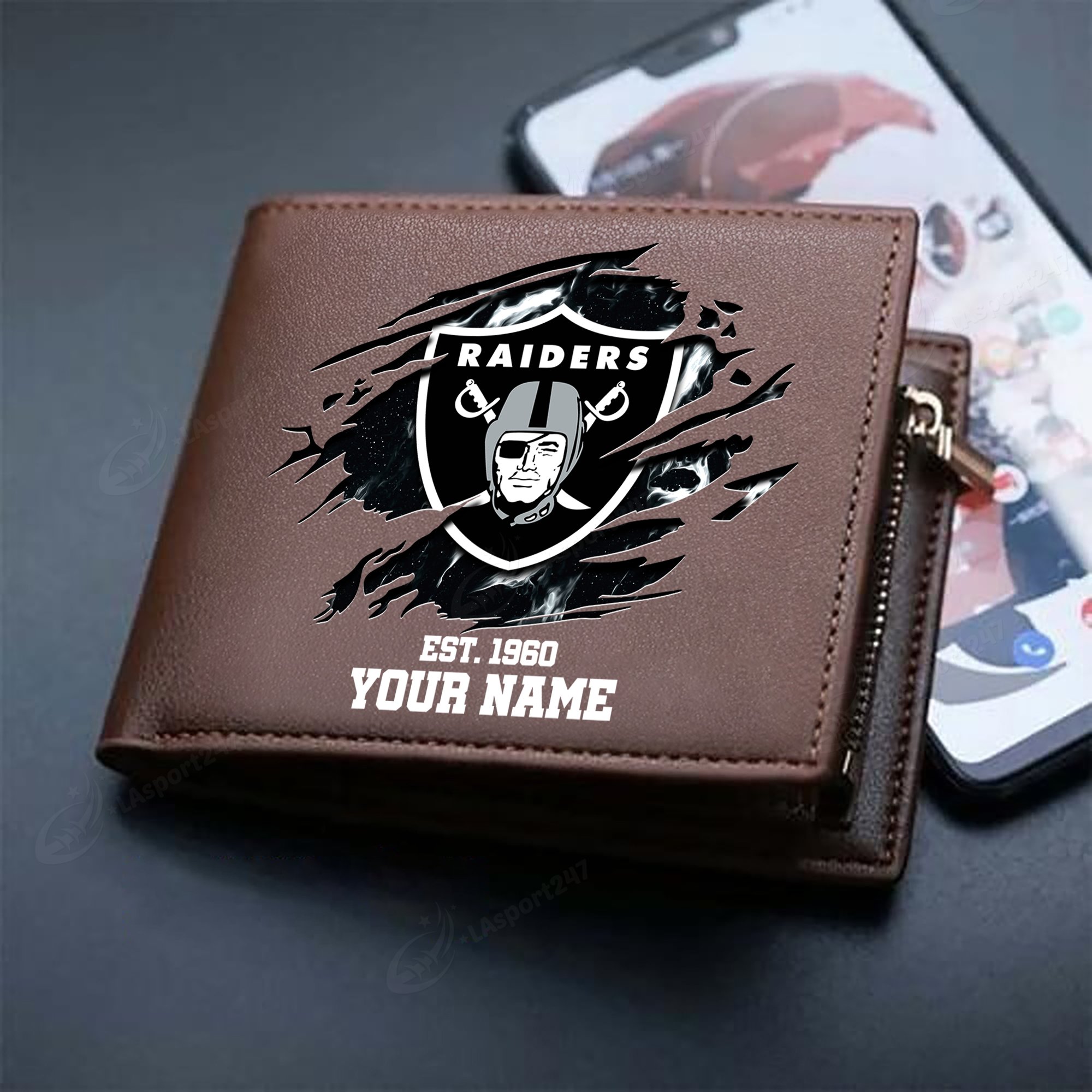 Sportswearmerch Las Vegas Raiders NFL Men Wallet For Fan