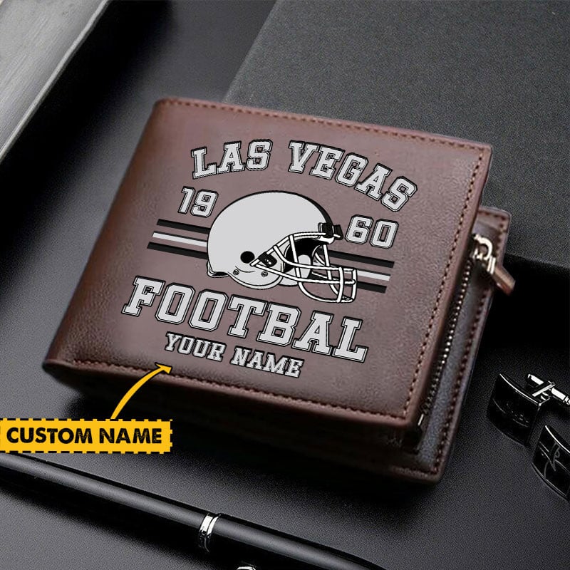 Sportswearmerch Las Vegas Raiders NFL Personalized Men Wallet For Fan