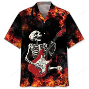 Sportswearmerch Let's Rock Guitar Hawaiian Shirt For Fan