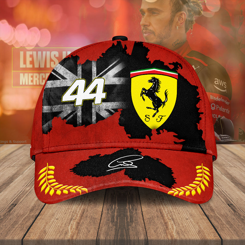 Sportswearmerch Lewis Hamilton F1 F1 x Scuderia Ferrari Car Classic Cap Gift For Fan
