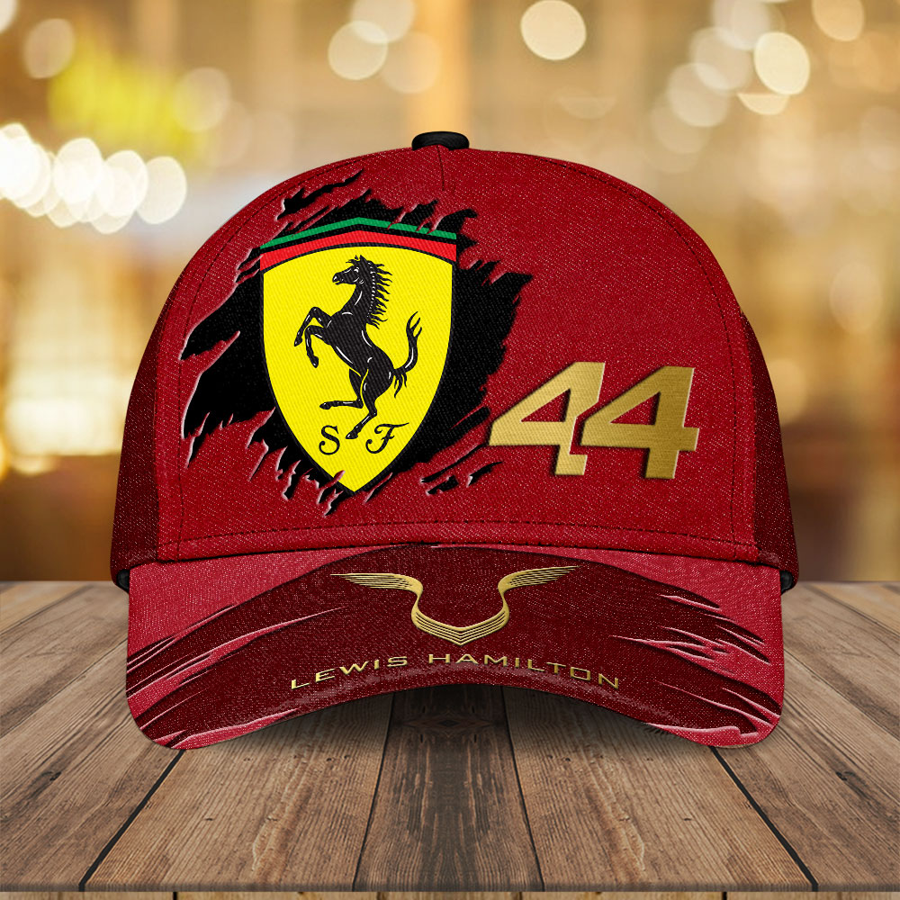 Sportswearmerch Lewis Hamilton F1 F1 x Scuderia Ferrari Car Classic Cap Gift For Fan
