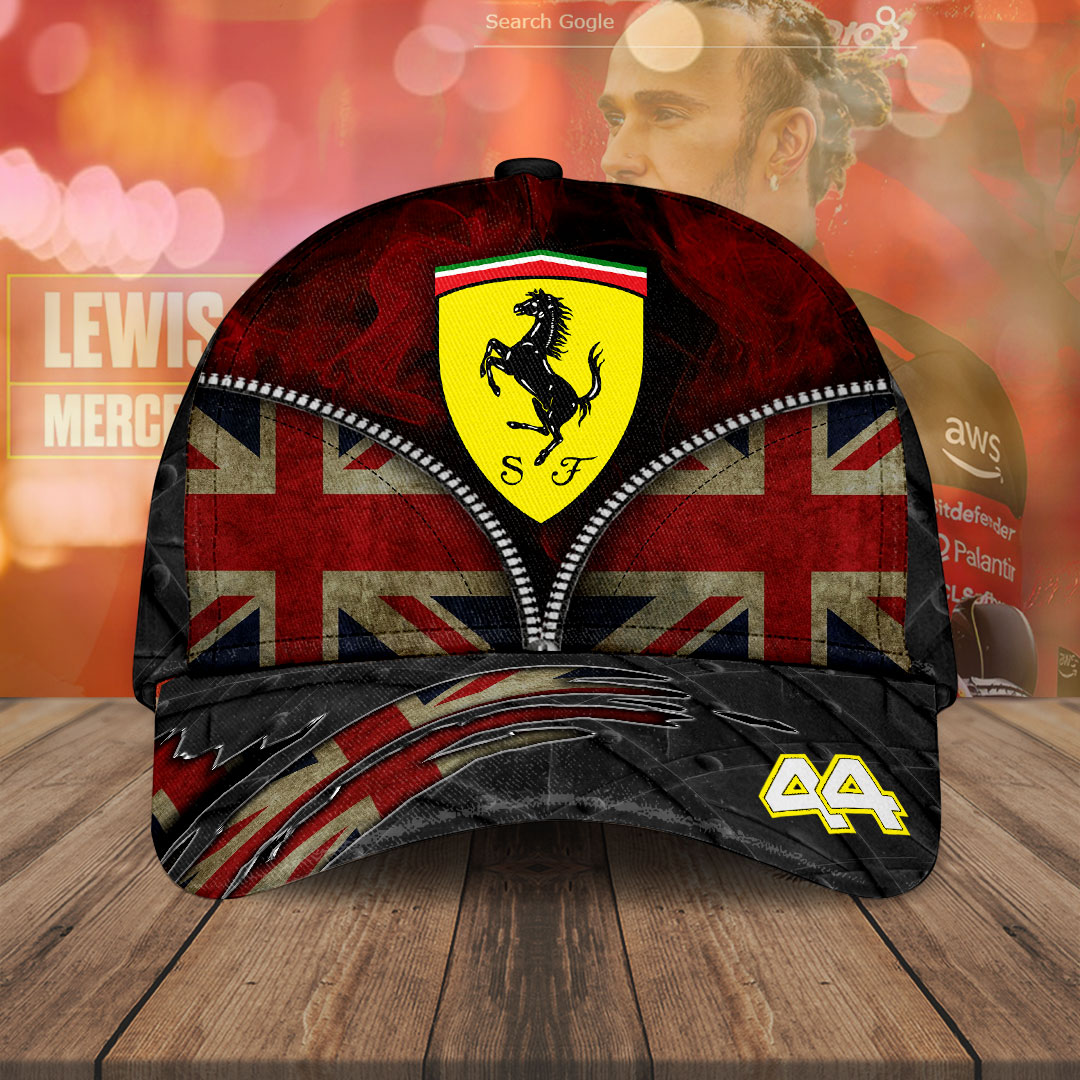 Sportswearmerch Lewis Hamilton F1 F1 x Scuderia Ferrari Car Classic Cap Gift For Fan
