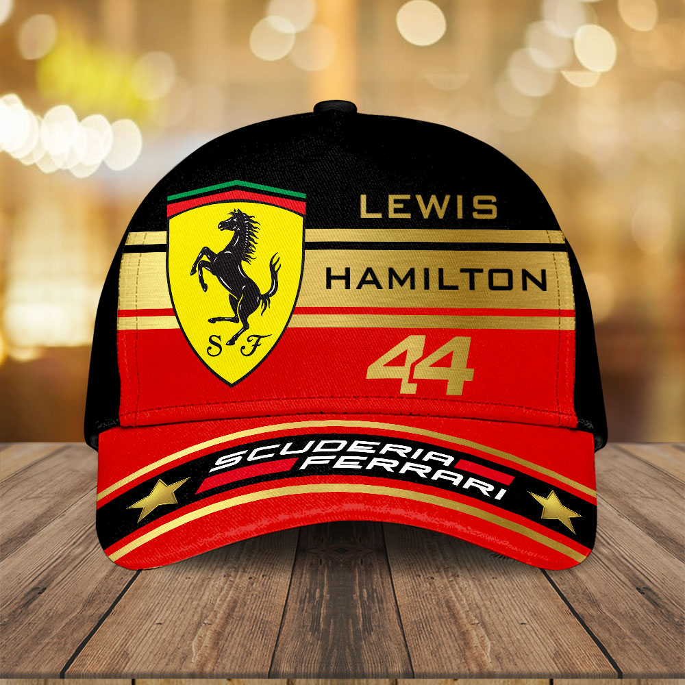 Sportswearmerch Lewis Hamilton F1 F1 x Scuderia Ferrari Car Classic Cap Gift For Fan