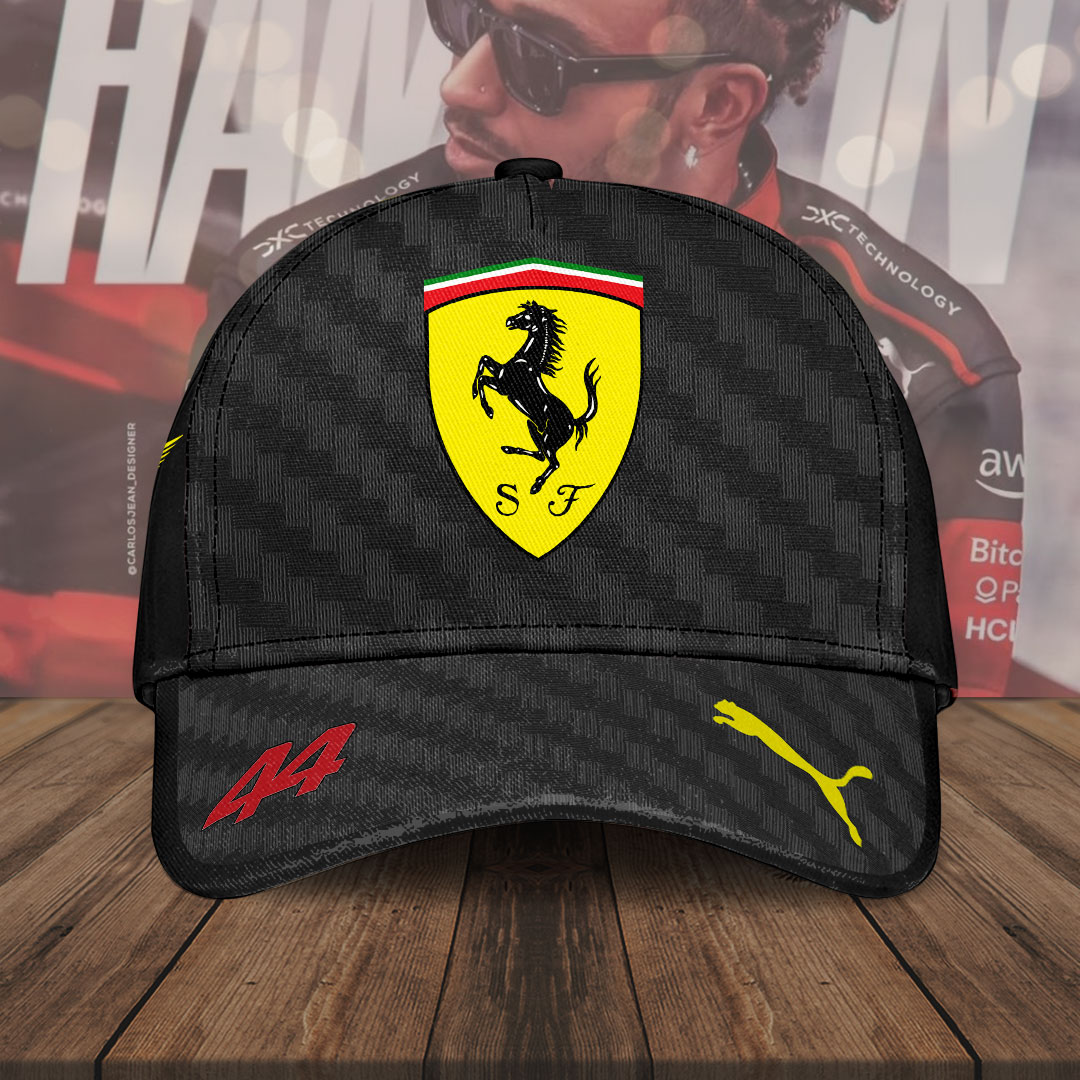 Sportswearmerch Lewis Hamilton F1 F1 x Scuderia Ferrari Car Classic Cap Gift For Fan