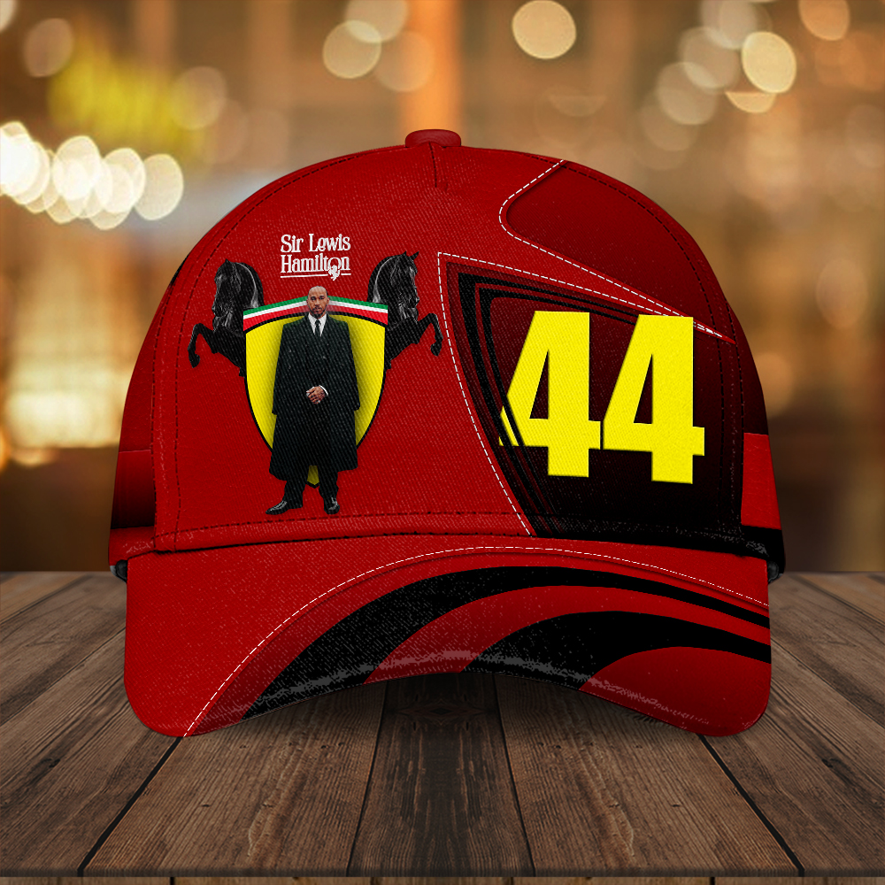 Sportswearmerch Lewis Hamilton F1 x Scuderia Ferrari Car Car Classic Cap Gift For Fan