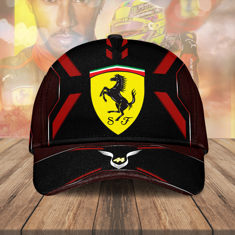 Sportswearmerch Lewis Hamilton F1 x Scuderia Ferrari Car Car Classic Cap Gift For Fan