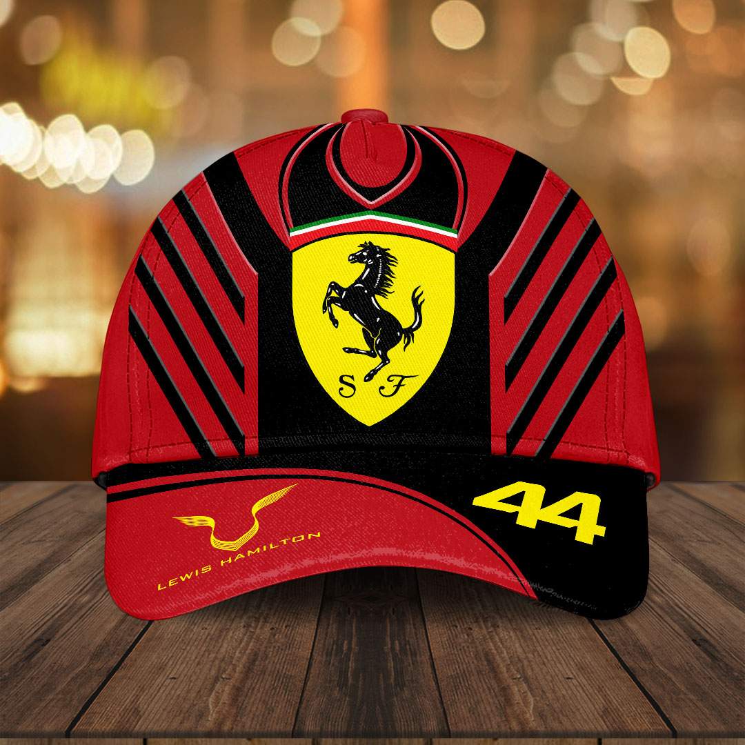 Sportswearmerch Lewis Hamilton F1 x Scuderia Ferrari Car Car Classic Cap Gift For Fan