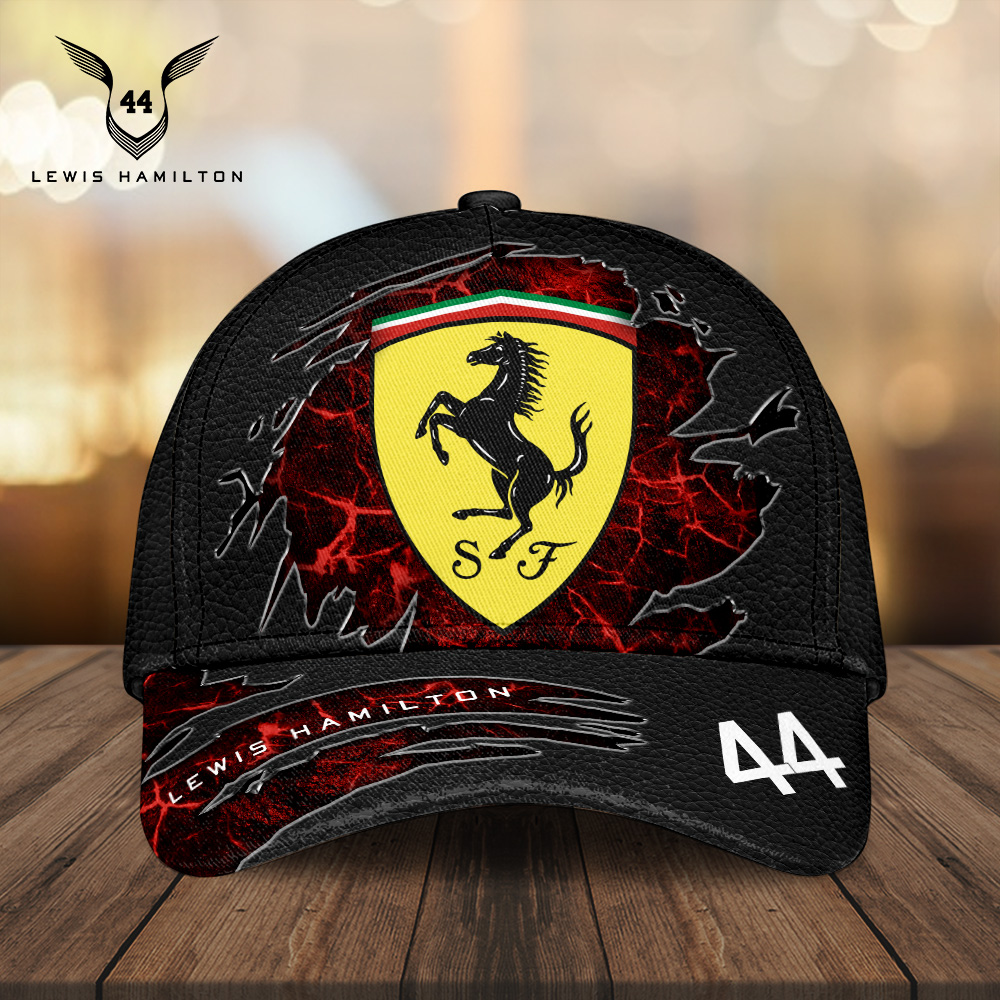Sportswearmerch Lewis Hamilton F1 x Scuderia Ferrari Car Car Classic Cap Gift For Fan