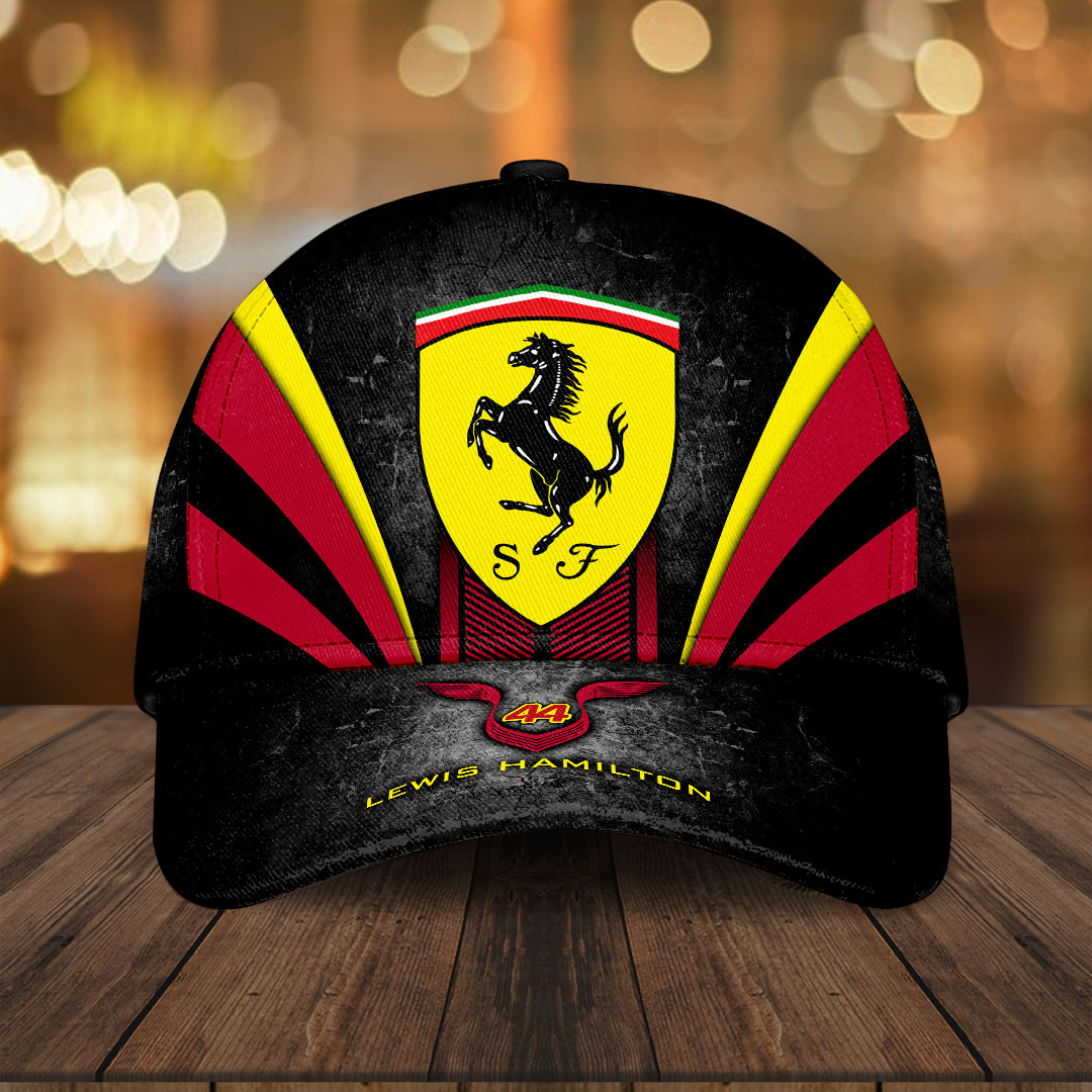 Sportswearmerch Lewis Hamilton F1 x Scuderia Ferrari Car Car Classic Cap Gift For Fan