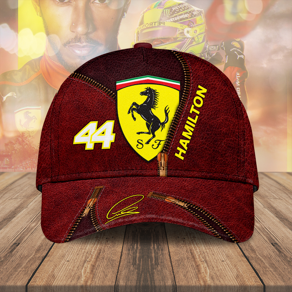 Sportswearmerch Lewis Hamilton F1 x Scuderia Ferrari Car Car Classic Cap Gift For Fan