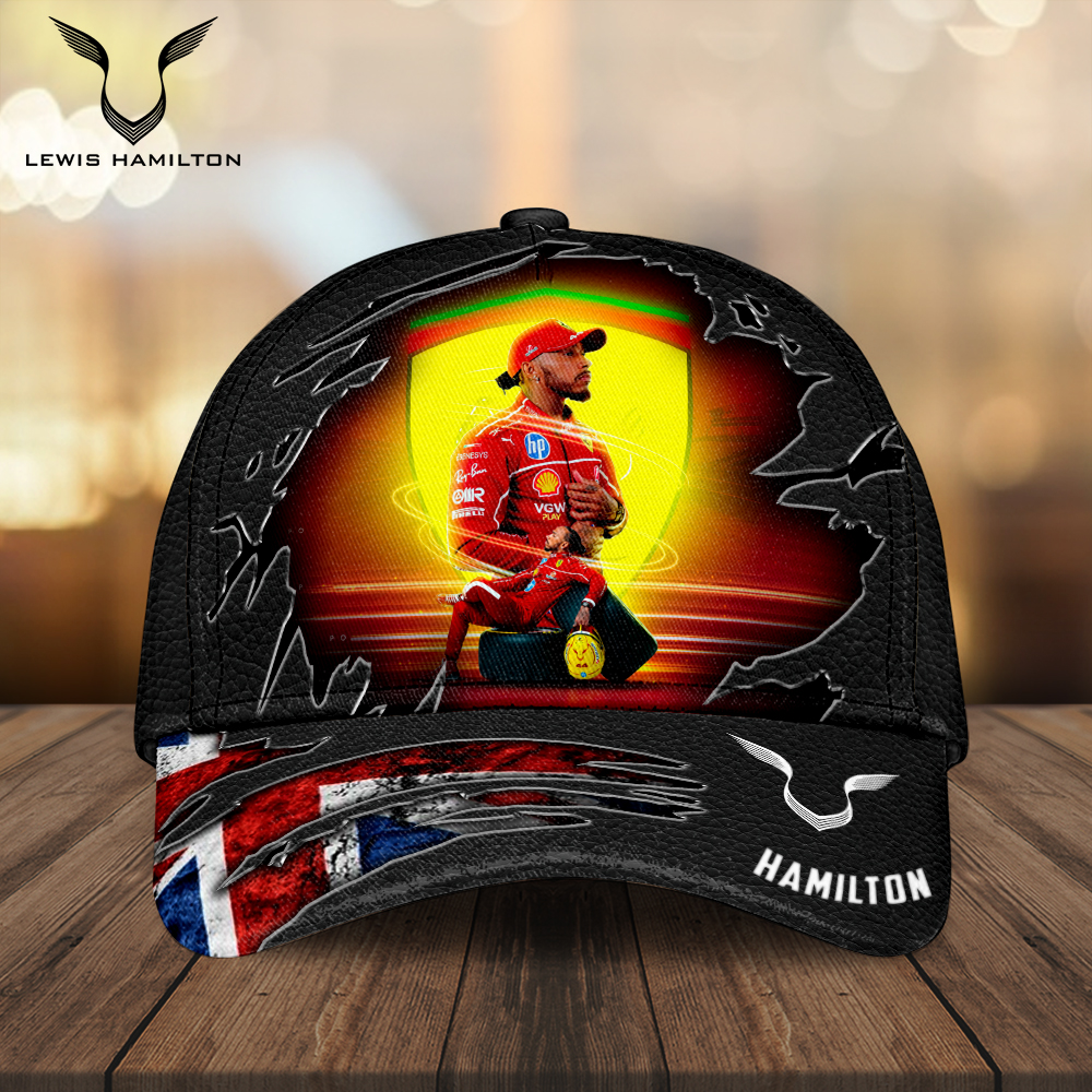 Sportswearmerch Lewis Hamilton F1 x Scuderia Ferrari Car Classic Cap Gift For Fan