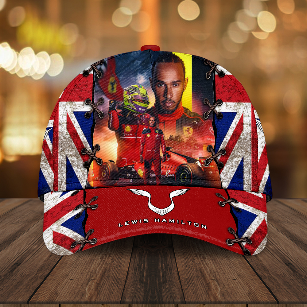 Sportswearmerch Lewis Hamilton x Scuderia Ferrari F1 Classic Cap Gift For Fan