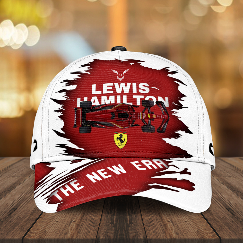 Sportswearmerch Lewis Hamilton x Scuderia Ferrari F1 Classic Cap Gift For Fan