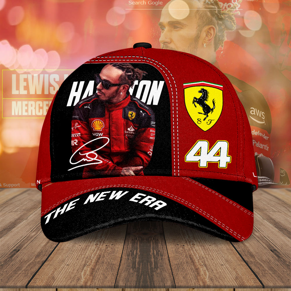 Sportswearmerch Lewis Hamilton x Scuderia Ferrari F1 Classic Cap Gift For Fan