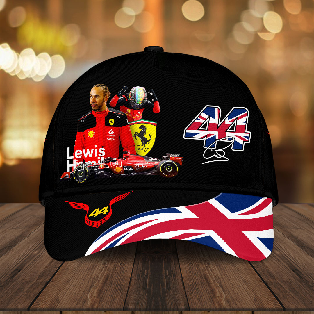 Sportswearmerch Lewis Hamilton x Scuderia Ferrari F1 Classic Cap Gift For Fan