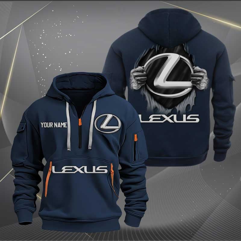 Sportswearmerch Lexus Car Personalized Half Zip Hoodie For Fan