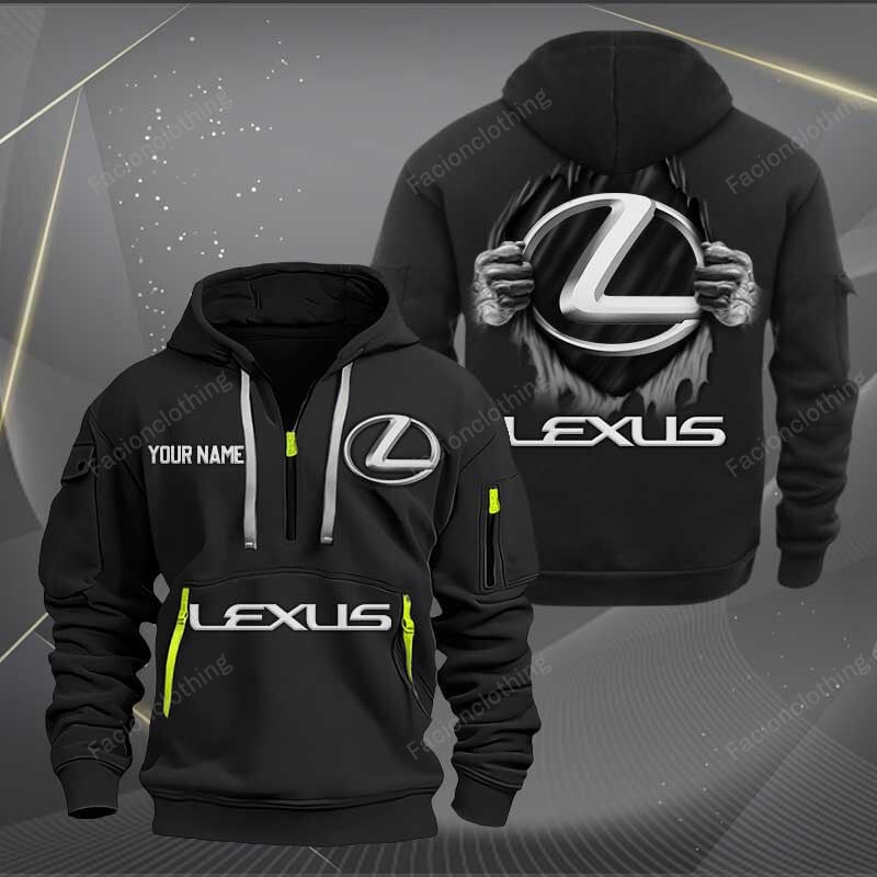 Sportswearmerch Lexus Car Personalized Half Zip Hoodie For Fan