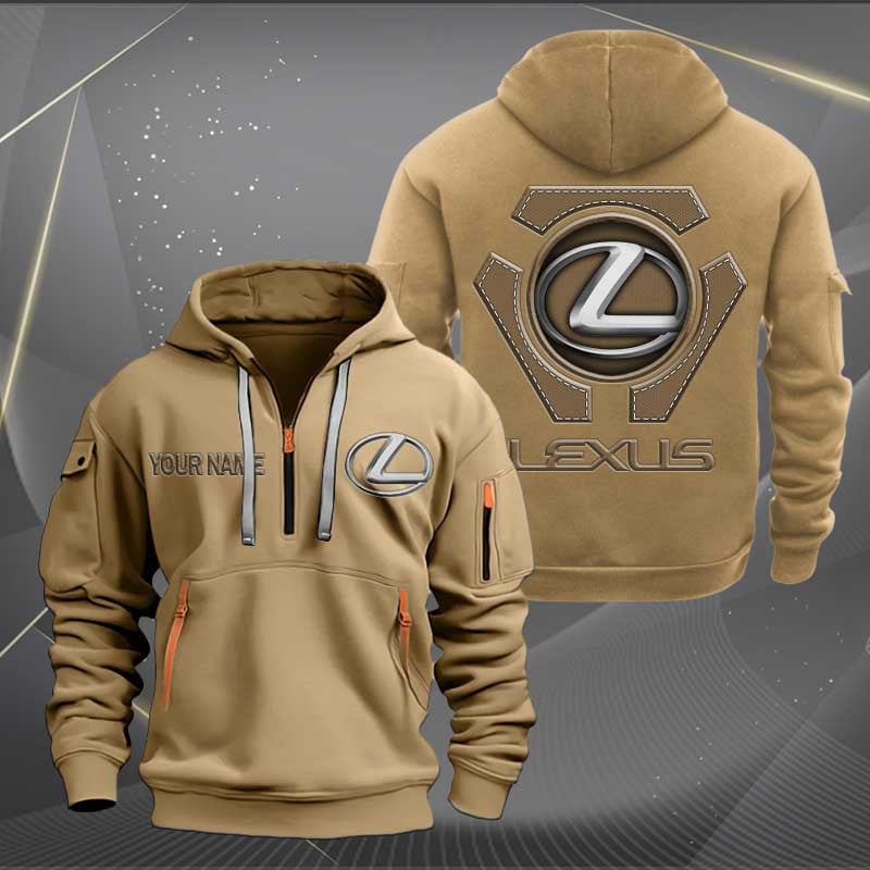 Sportswearmerch Lexus Car Personalized Half Zip Hoodie For Fan