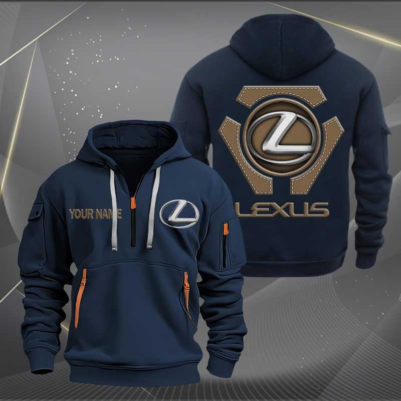 Sportswearmerch Lexus Car Personalized Half Zip Hoodie For Fan