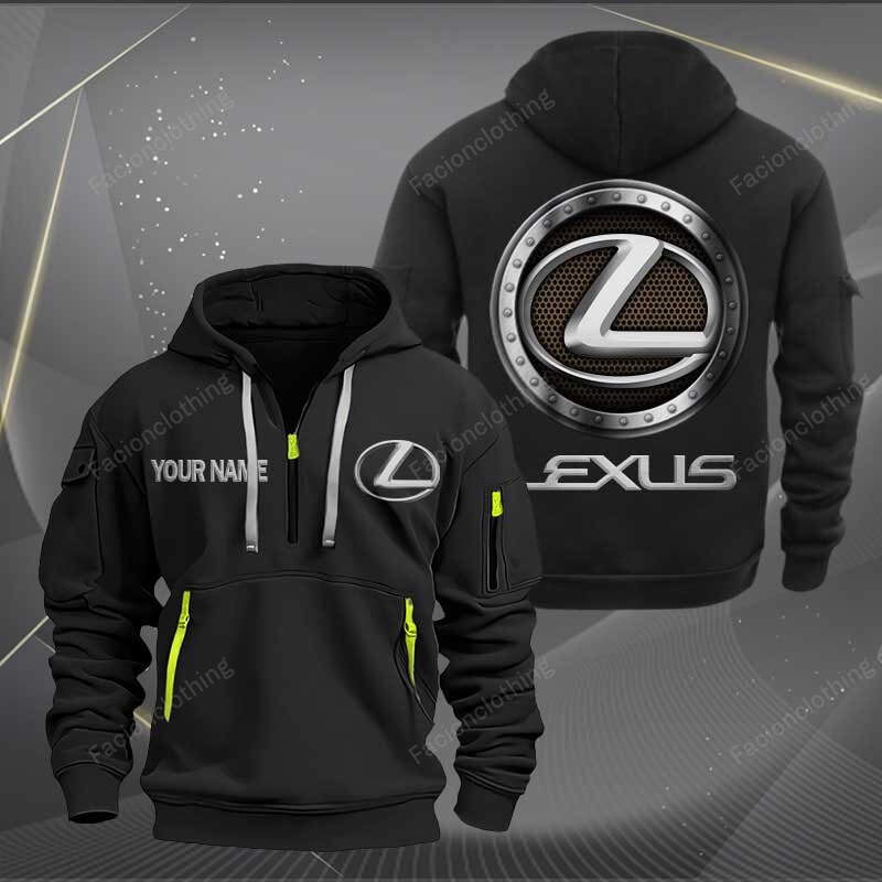 Sportswearmerch Lexus Car Personalized Half Zip Hoodie For Fan