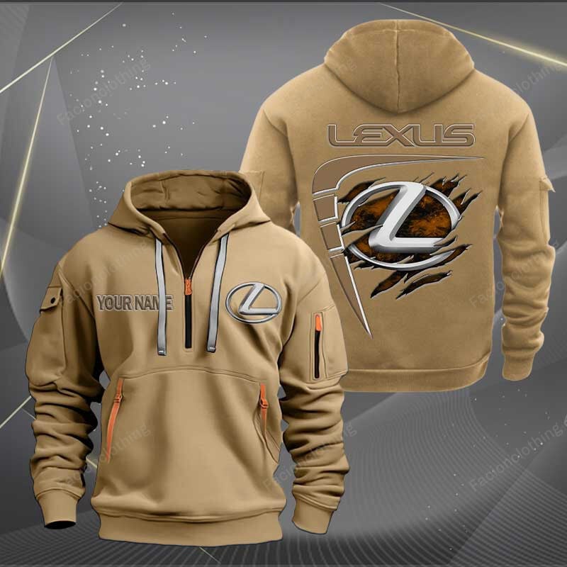 Sportswearmerch Lexus Car Personalized Half Zip Hoodie For Fan