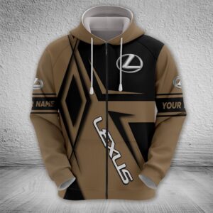 Sportswearmerch Lexus Car Zip Hoodie For Fan