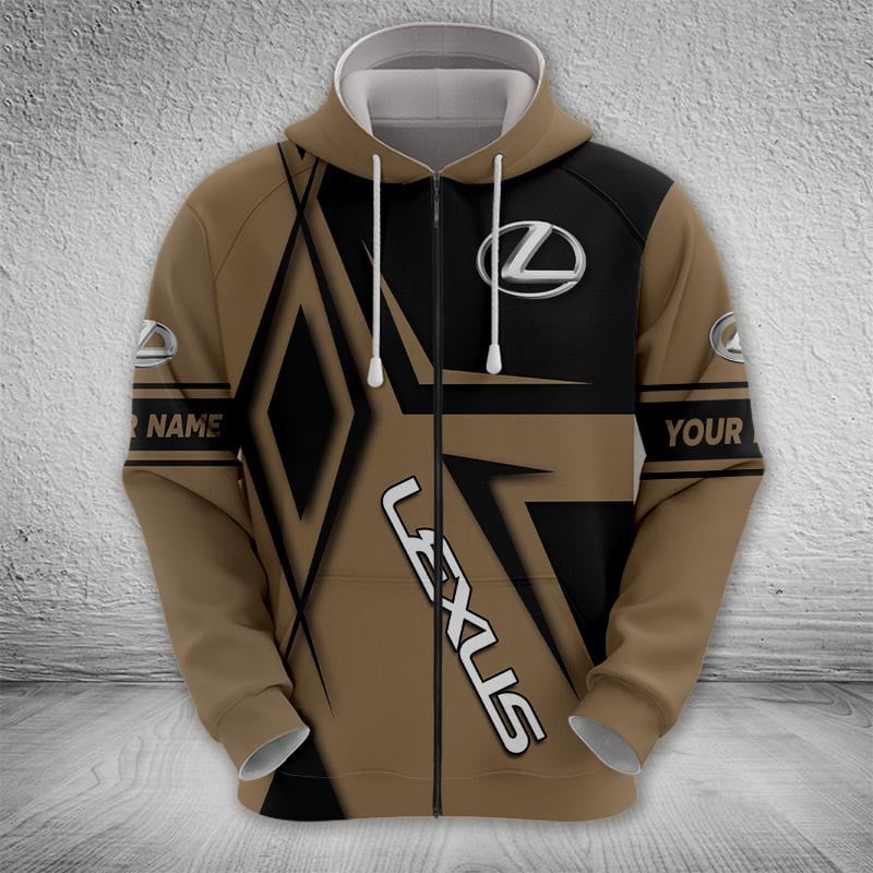Sportswearmerch Lexus Car Zip Hoodie For Fan