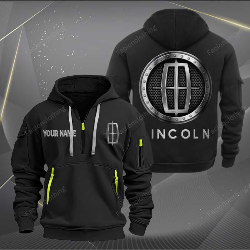 Sportswearmerch Lincoln Car Personalized Half Zip Hoodie For Fan