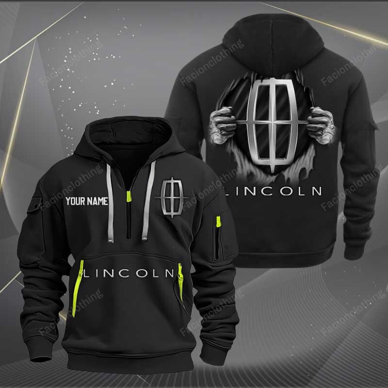 Sportswearmerch Lincoln Car Personalized Half Zip Hoodie For Fan