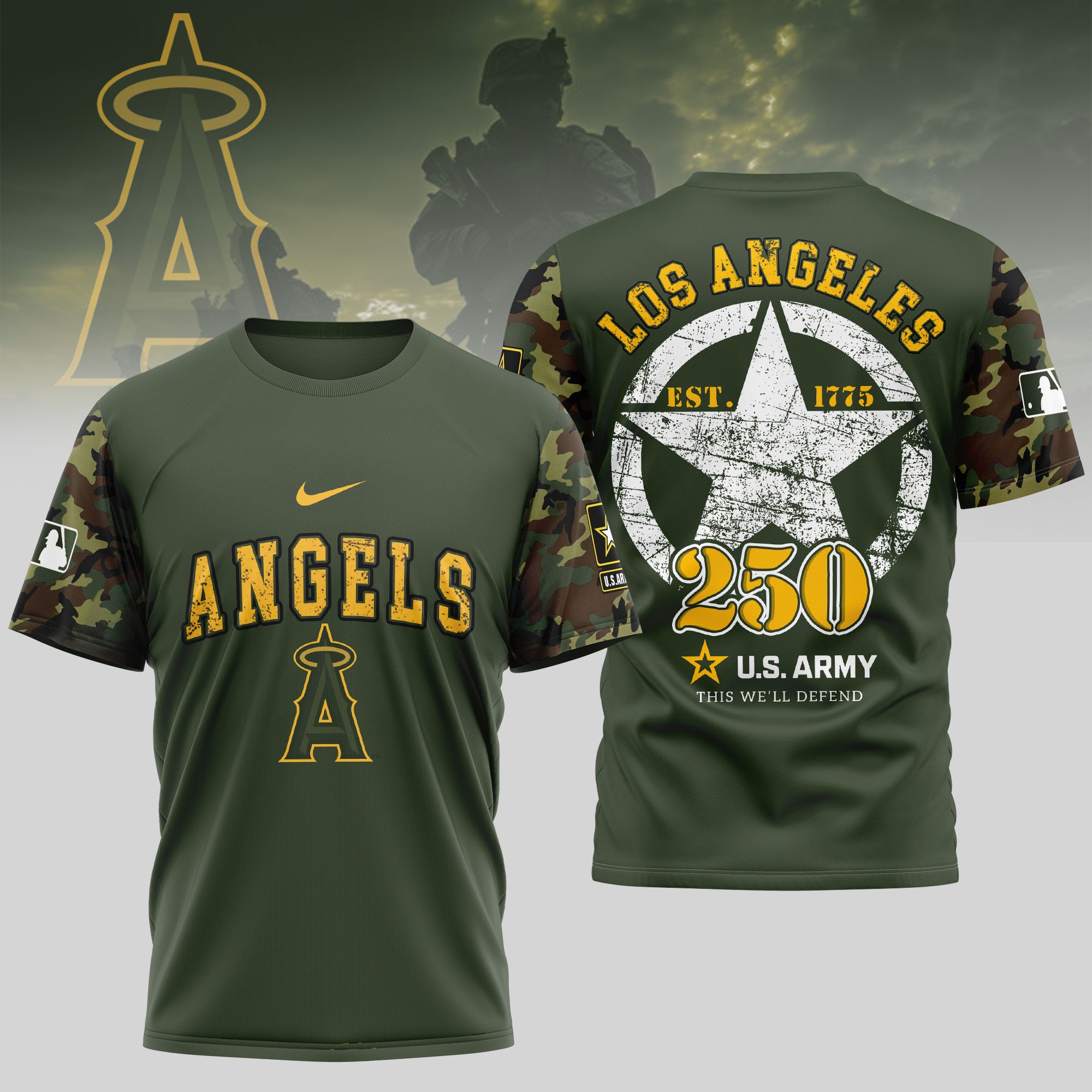 Sportswearmerch Los Angeles Angels MLB Personalized T-shirt For Fan