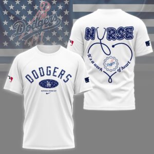 Sportswearmerch Los Angeles Dodgers MLB Personalized T-shirt For Fan
