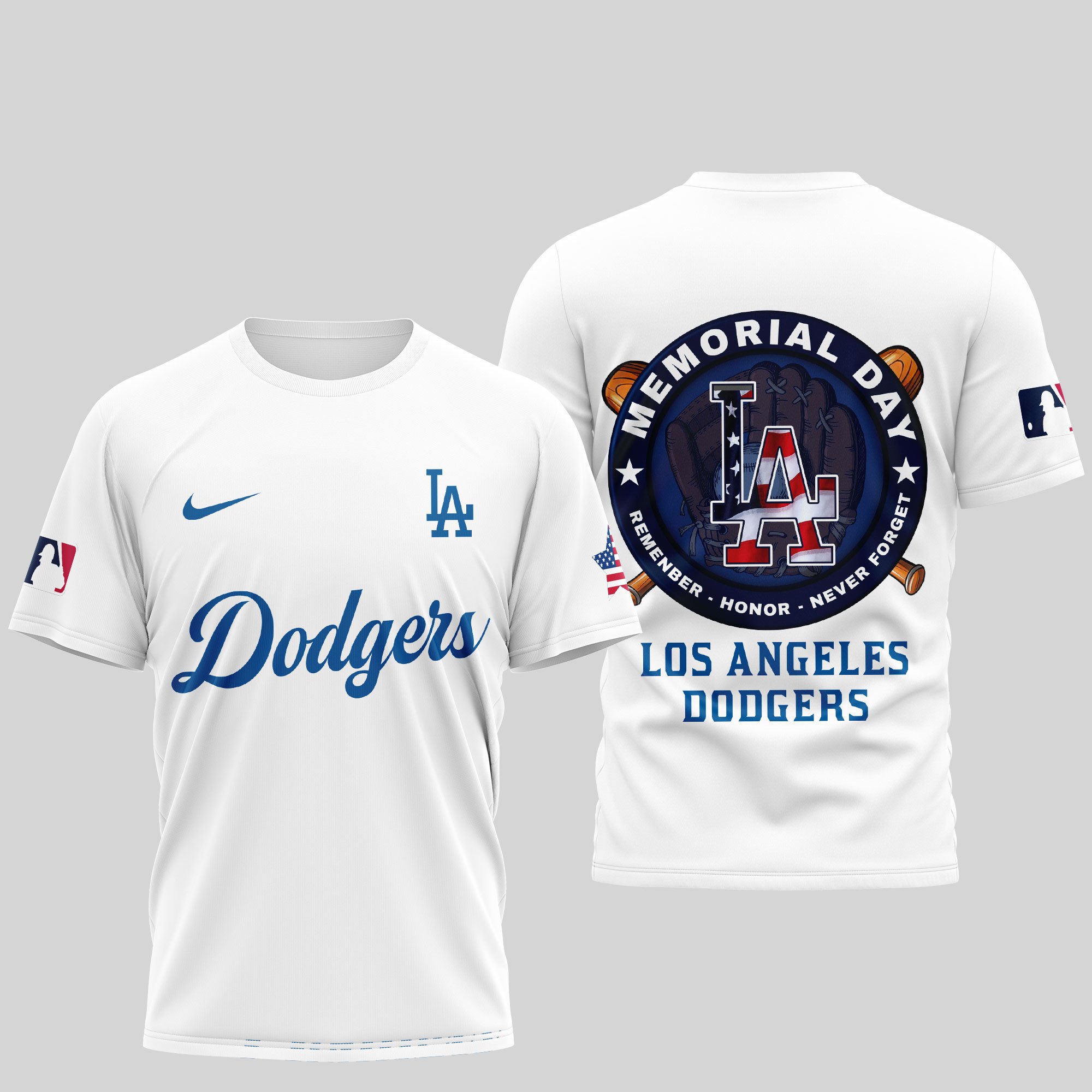 Sportswearmerch Los Angeles Dodgers MLB Personalized T-shirt For Fan