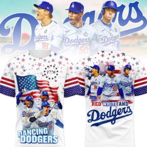 Sportswearmerch Los Angeles Dodgers MLB Personalized T-shirt For Fan
