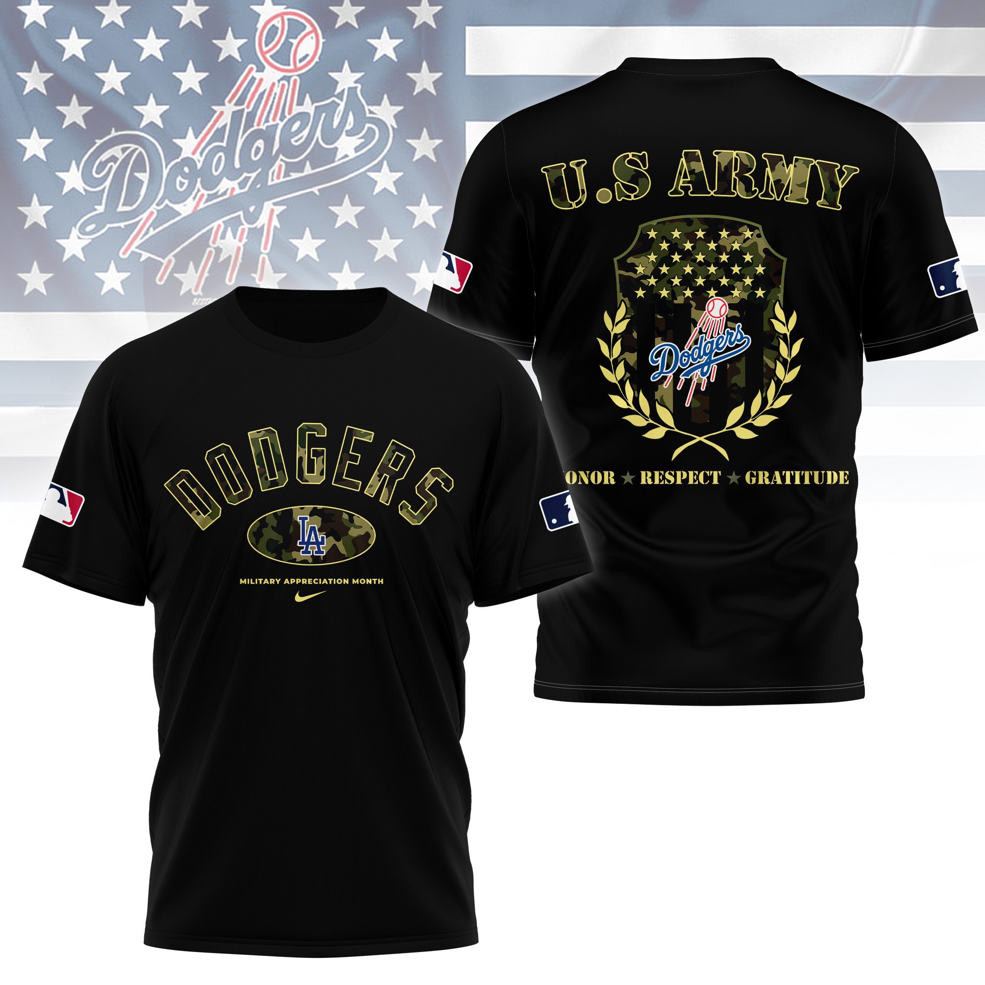 Sportswearmerch Los Angeles Dodgers | PREMIUM 3D SHIRT NYMLB Personalized T-shirt For Fan