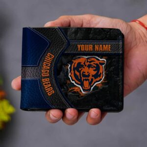 Sportswearmerch Los Angeles Rams Chicago Bears NFL Men Folded Wallet Gift For Fans